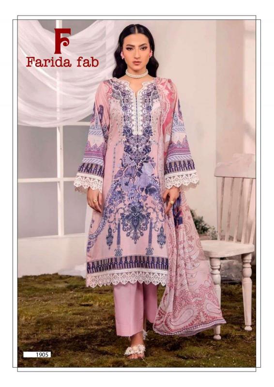 Farida fab chevron vol 19 pakistani salwar suits wholesale